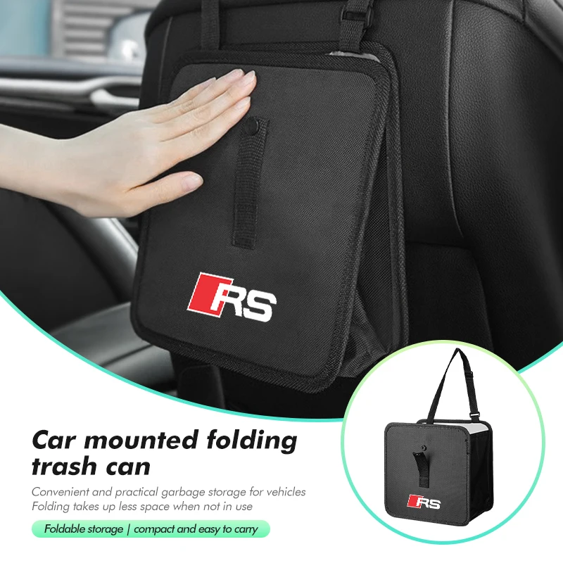 Автомобильный мусорный бак карман для хранения складной подвесной мешок мусора