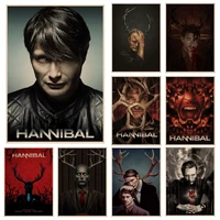 hannibal anime posters wall art retro posters for home decor art wall stickers