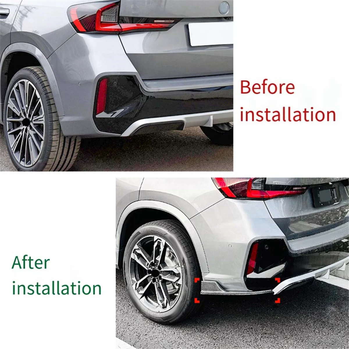 Задний бампер автомобиля диффузор сплиттер фартук спойлер для X1 IX1 U11 2023 +