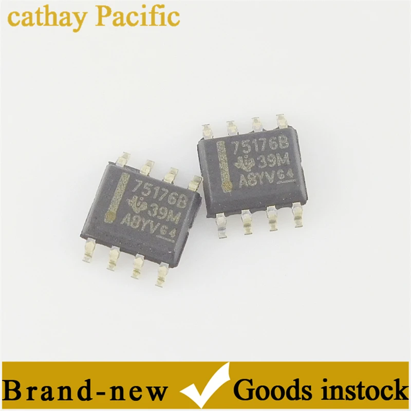 

Original genuine patch SN75176BDR SOP-8 RS422/RS485 differential transceiver chip silk screen 75176B stock supply