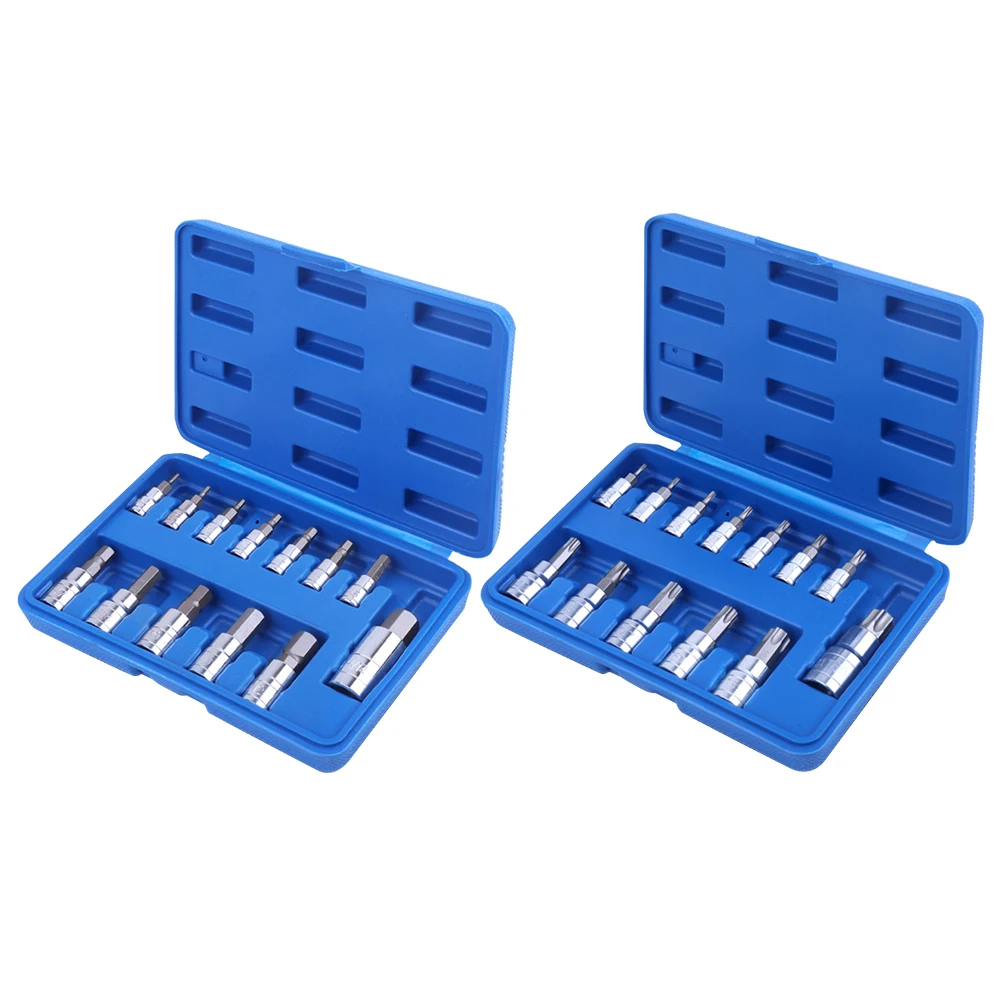 

13pcs Ratchet Wrench Spanner Sleeve Torx Hexagon Extension Adapter with Box Wrench Spanner Sleeve Repair Disassembly Tool