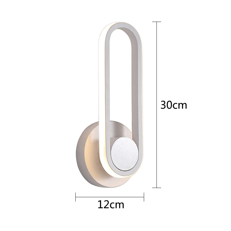 Настенные лампы с поворотом на 350 градусов алюминиевые прикроватные светильники