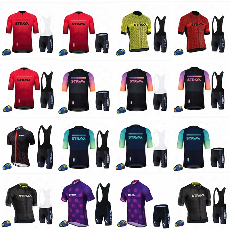 

STRAVA Mens Summer Moisture Wicking Bicycle Clothing Short-Sleeved Cycling Outfit Customization,Professional Cycling Jersey Set