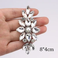 diamond beaded crystal patches rhinestone patches glue back fabric iron on beading applique decoration patch