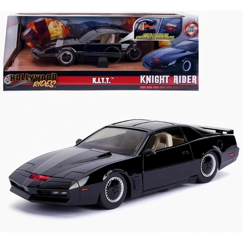 Фото JADA литой под давлением сплав 1/24 Knight Rider KITT/KARR Pontiac Firebird модель спортивного автомобиля для взрослых классическая коллекция статический дисплей игрушки №1