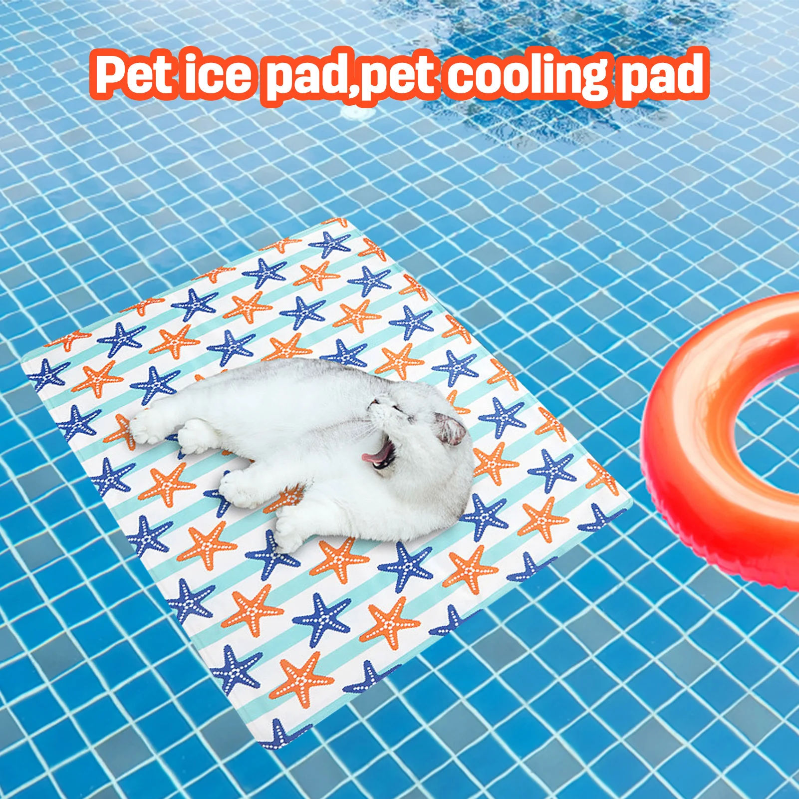 

Охлаждающий коврик для собак, удобная дышащая охлаждающая подкладка для питомцев, из ПВХ, водонепроницаемый, для щенков и котят