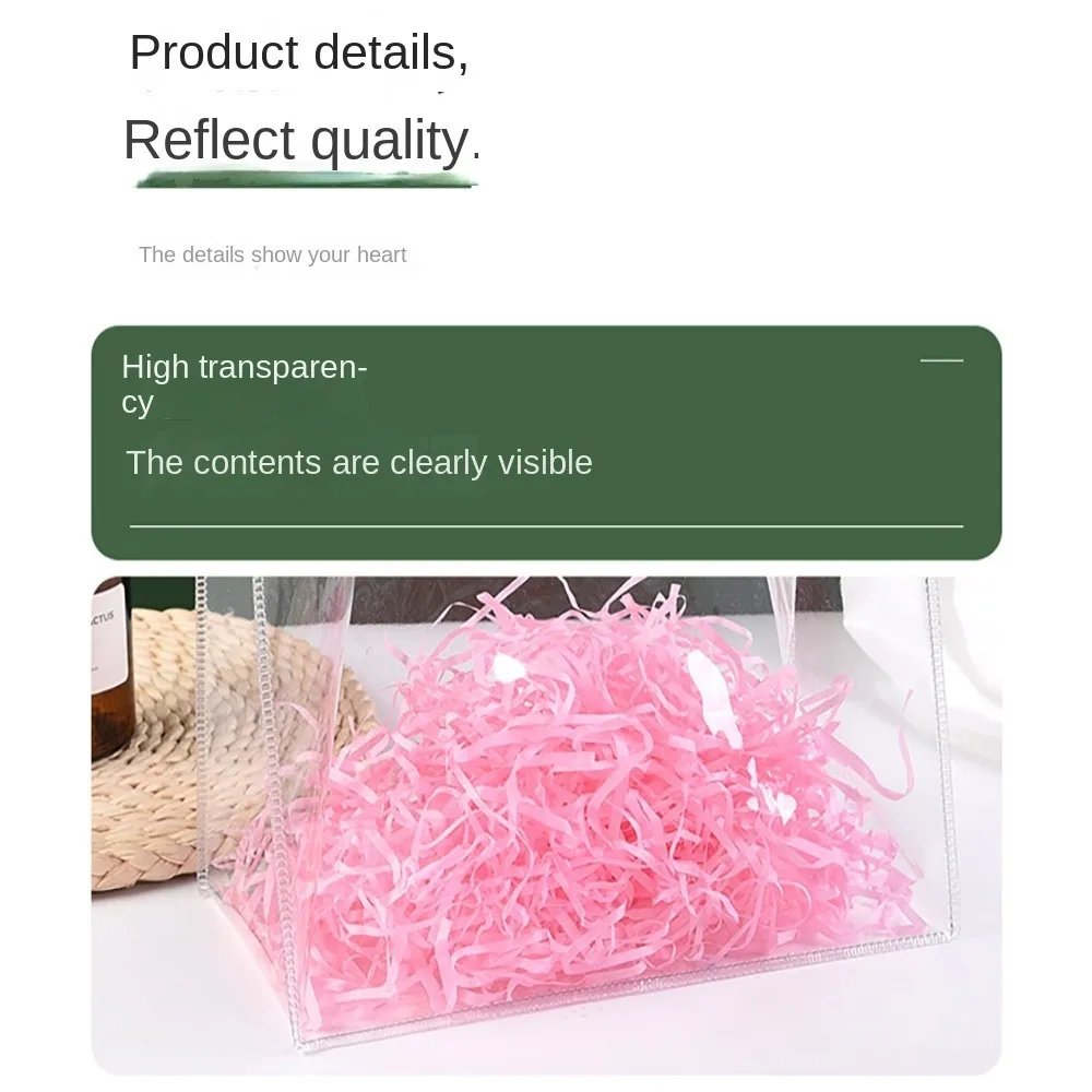 Прозрачная сумка для покупок с круглой ручкой из ПВХ