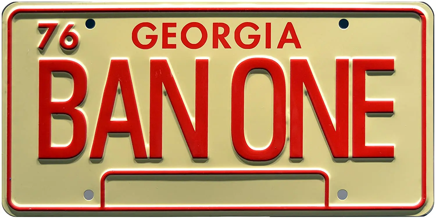 

Smokey and The Bandit | BAN ONE | Metal License Plate 1