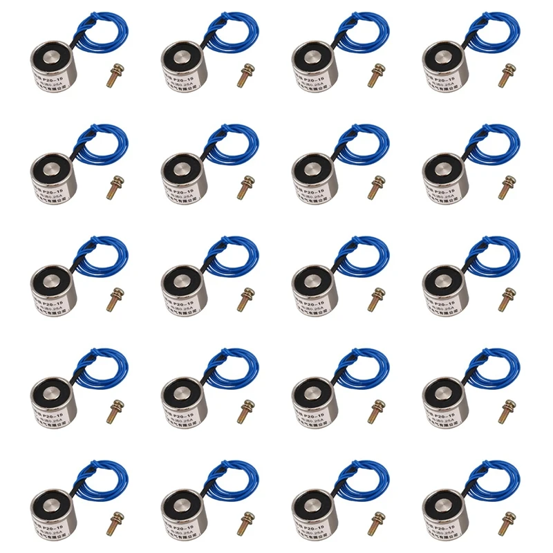 

20X Sucked Electric Lifting Magnet Electromagnet 12VDC 2.5Kg 5.5LB 20X15mm