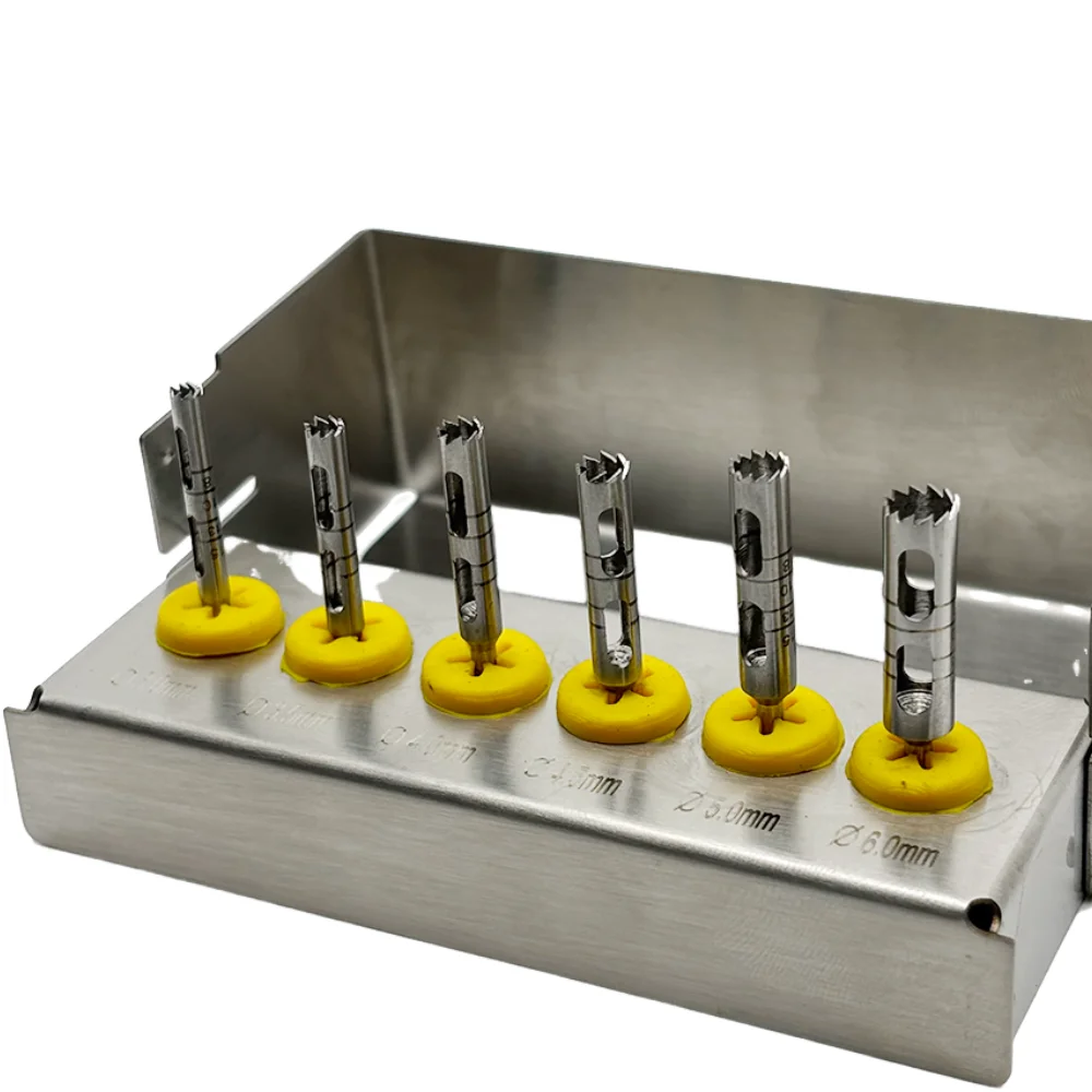 Набор сверл для зубных имплантатов длинные сверла трюфенов хирургические