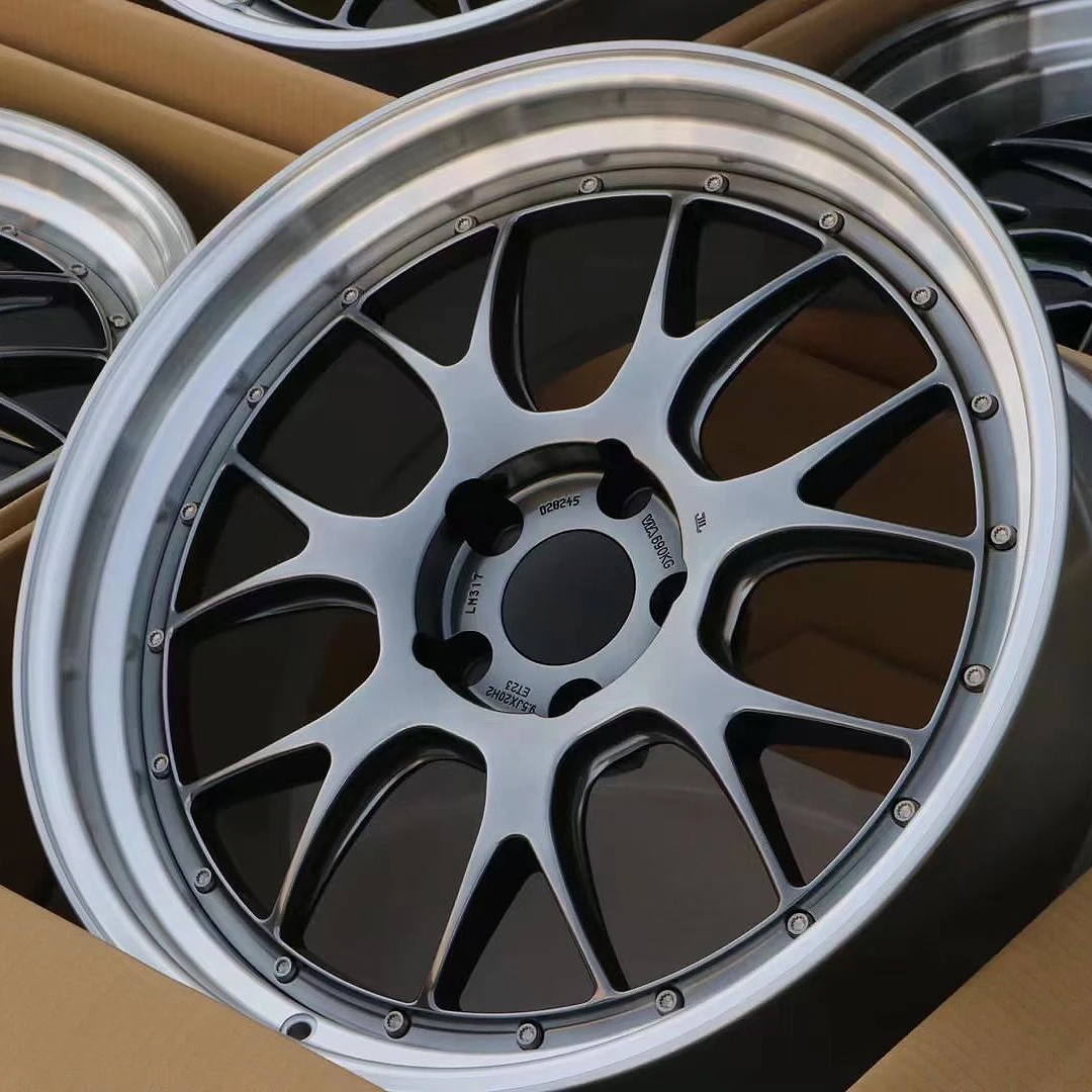 Фото Кованые диски LMR для легковых автомобилей, 17, 18, 19, 20, 21, 22, 23, 24, 26 дюймов, 5x114.3, 5x112, 5x120, с глубоким ободом, серые, для M3, M4, M5, Audi №2
