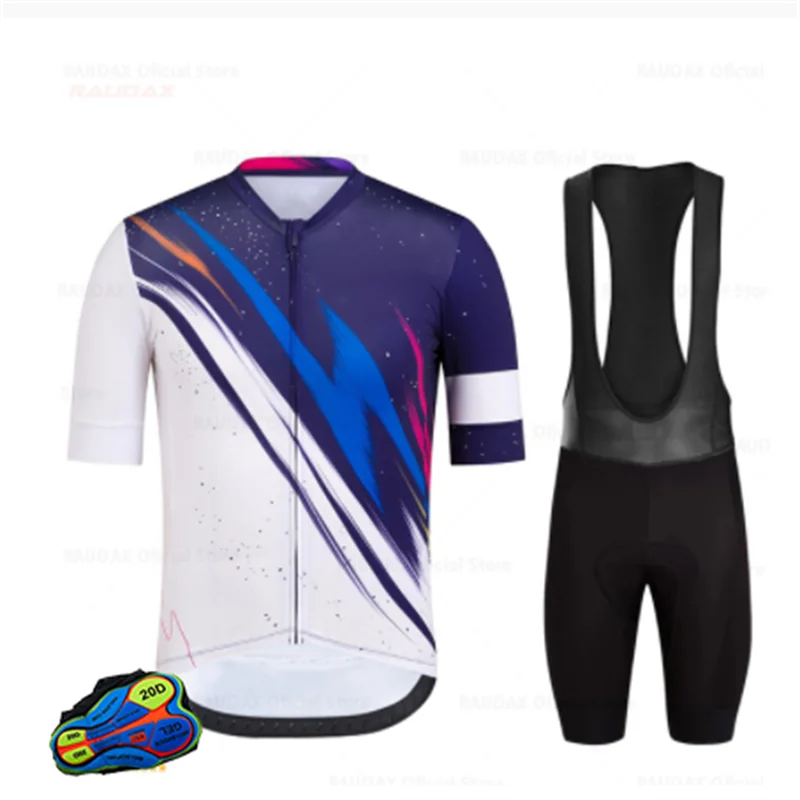 

New Profession Cycling Jersey Sets Summer Short Sleeve Cycling Riding Sports Breathable Bib Shorts Bike Clothes Wear