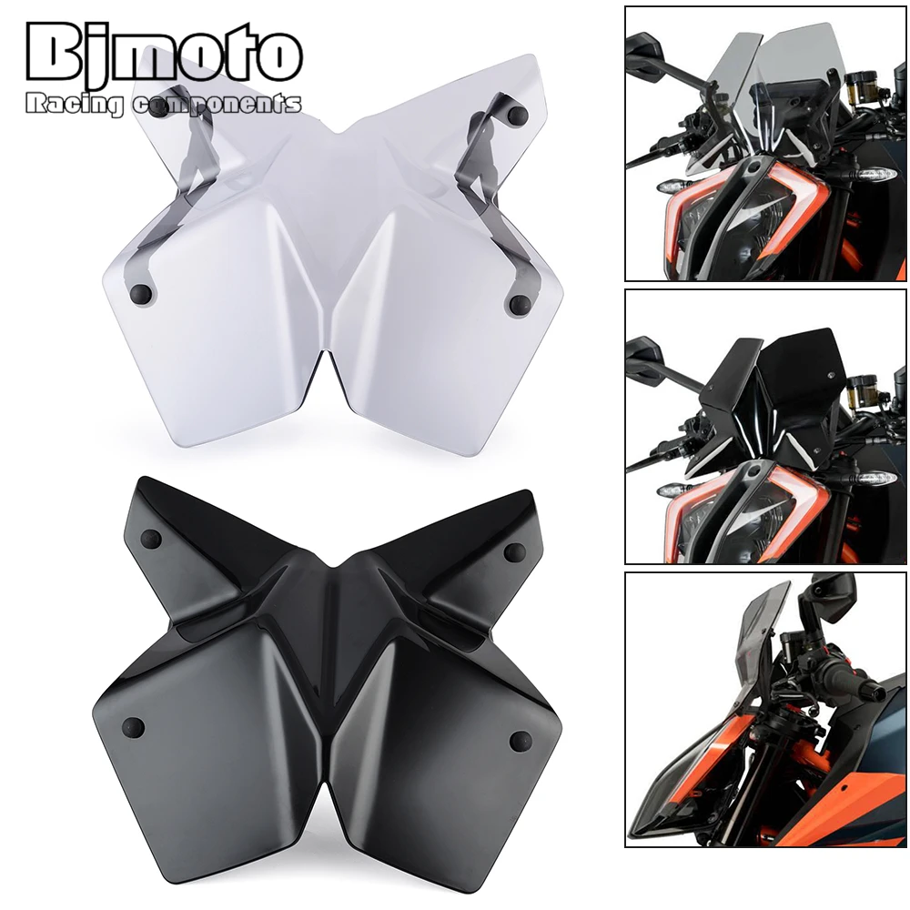 

For KTM 1290 Super Duke R Motorcycle Windscreen Windshield Wind Deflector Screen Shield Bracket 1290R SuperDuke 2020 2021 2022