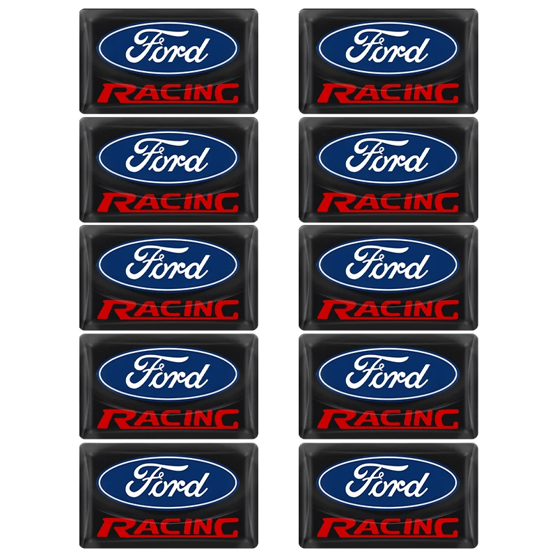 Фото Для Ford Focus Mk2 Mk3 Fiesta Ranger Mondeo S-MAX Kuga Mustang: 5/10 шт. 3D-наклейки из карбонового волокна с логотипом автомобиля на руль №5