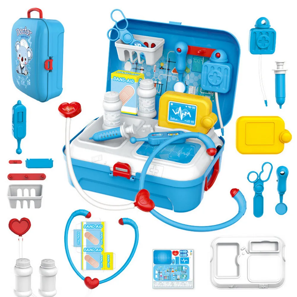 

Nurse Toy Play Kids Pretend Gift Game Dentist Kit Doctor Roles Set 17PCS Medical Education