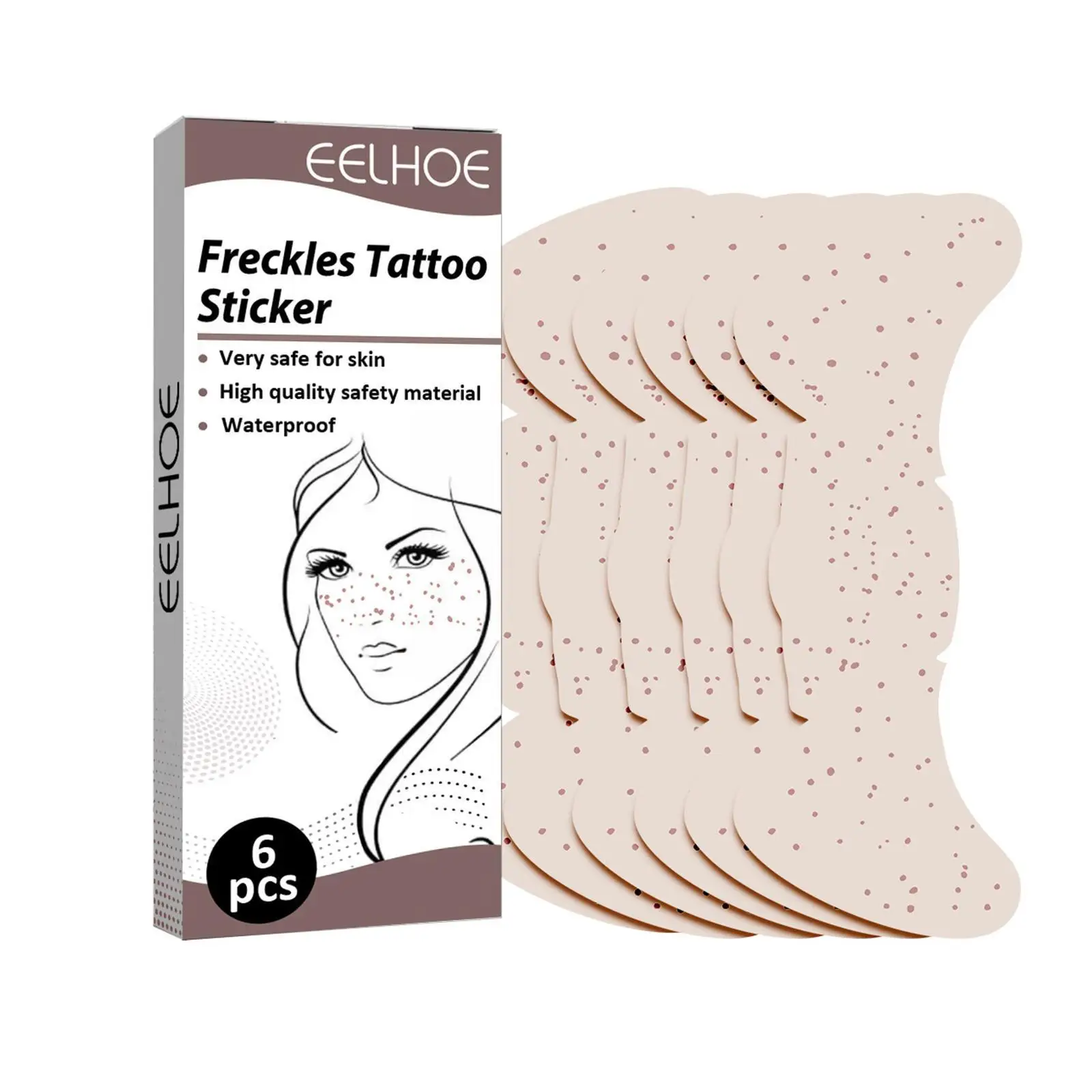 

Fashion Freckles Tattoo Stickers Sexy Body Temporary Freckle Art Tattoo Women Accessoires Makeup Sticker Removable D9T7