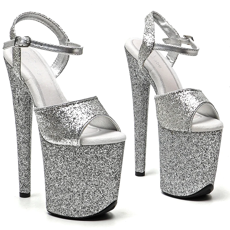 Leecabe 8Inch/20cm Women's Platform party High Heels Shoes Pole Dancing Shoes