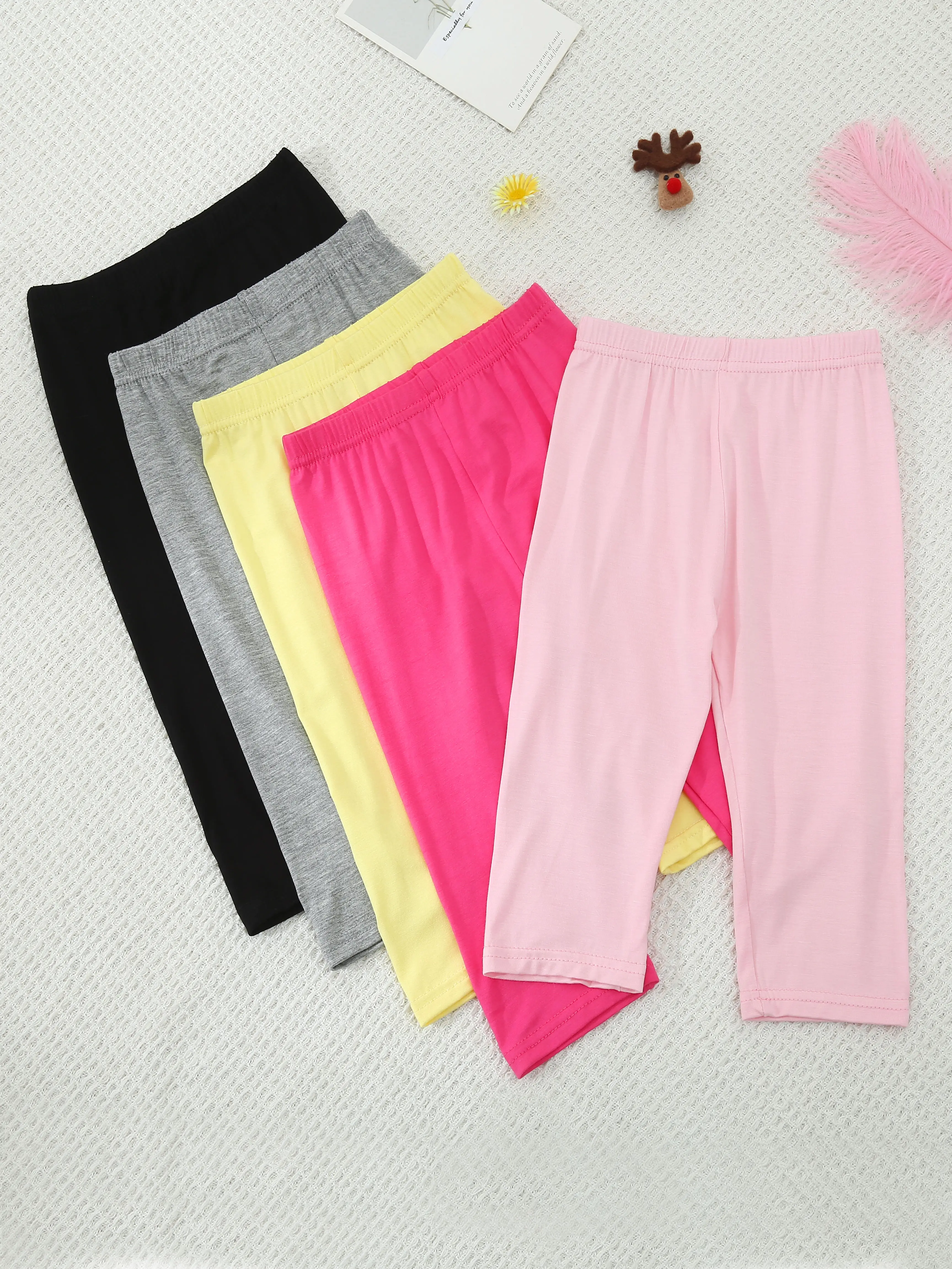 

New children's summer leggings thin girls pants modal quality cotton pants