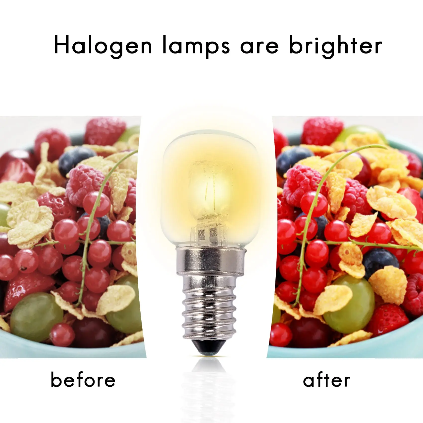 E14 лампа для высоких температур 500 градусов 25 Вт галогенная лампочка духовки 250 В