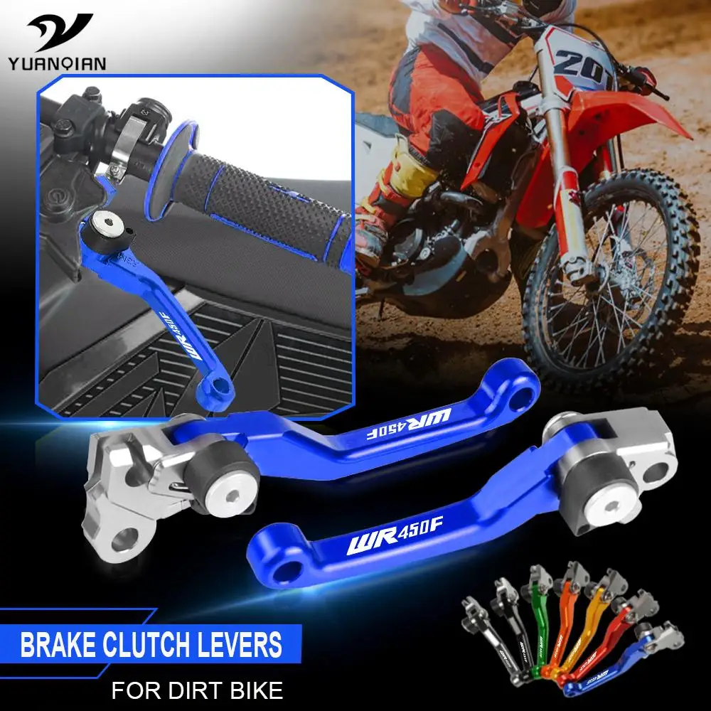 

WR 450F WR450 F CNC Aluminum Motorcycle Dirtbike Dirt Bike Motocross Pivot Brake Clutch Lever WR250F For Yamaha WR450F 2001-2015