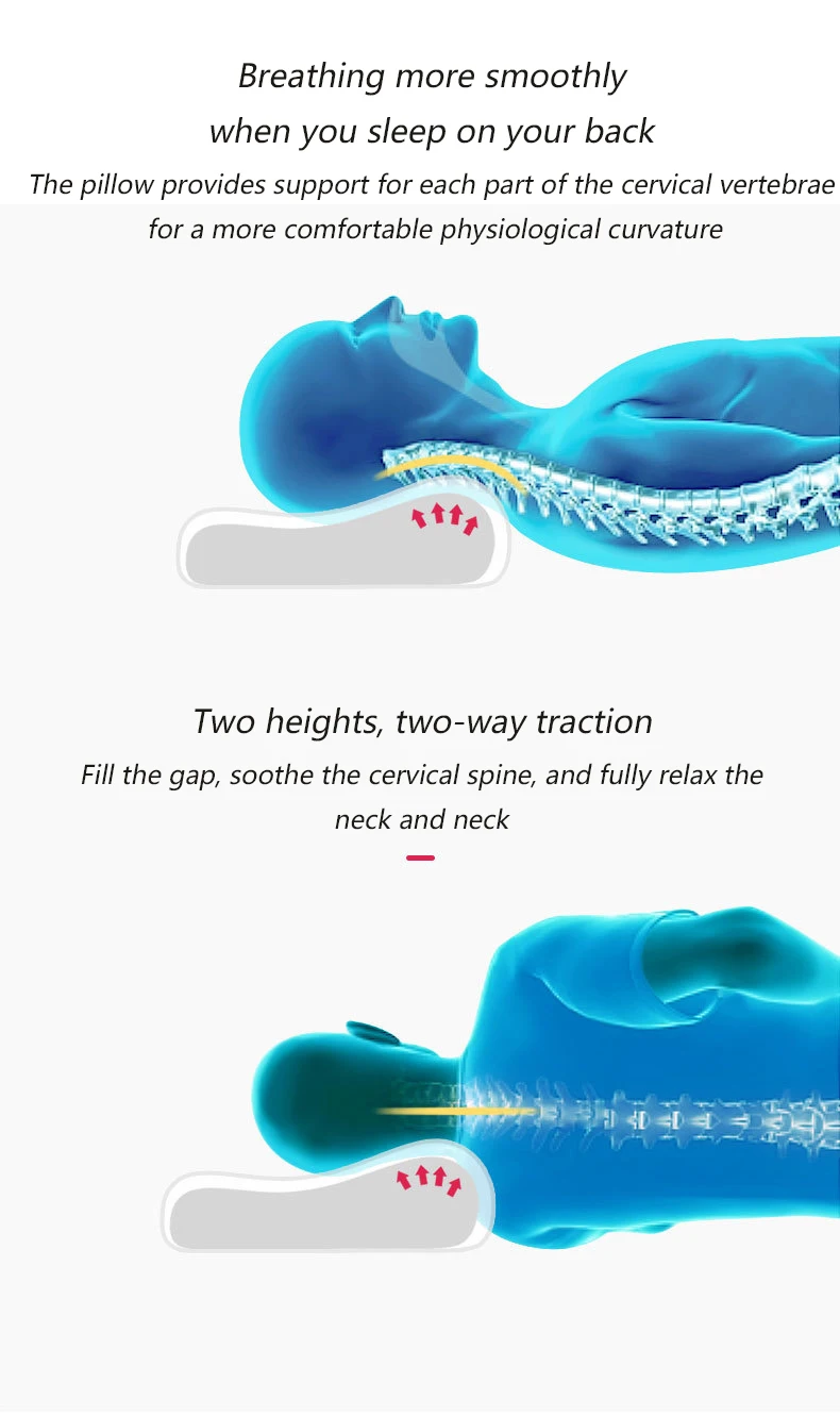 Подушка для сна подушка шеи из бамбукового угля с эффектом памяти Ортопедическая