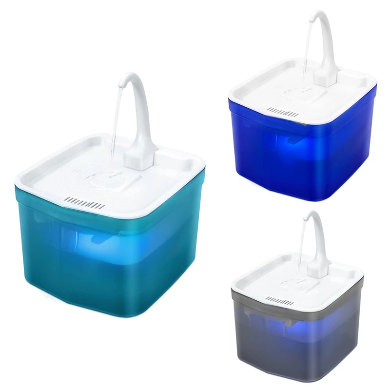 

2L Automatic Cat Water Fountain With Faucet Electric Mute Water Feeder Pet Drinker Bowl Cat Dog Drinking Dispenser