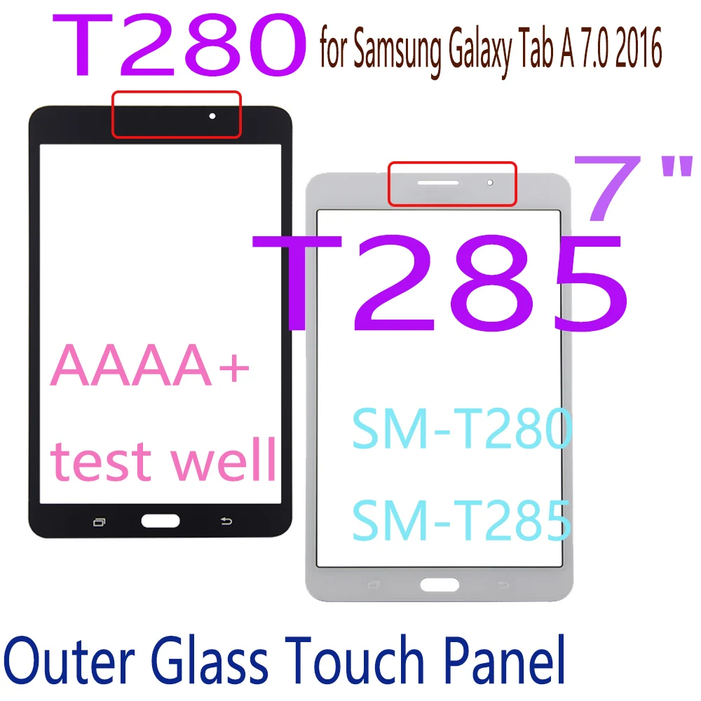 For Samsung Galaxy Tab A 7.0 2016 T280 T285 Touch Screen Touch Panel Digitizer Sensor Replacement For SM-T280 SM-T285 LCD Glass