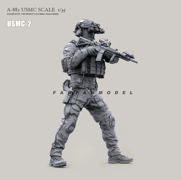 

1/35 Resin soldier model kits US. resin figure DIY military man self-assembled A-882