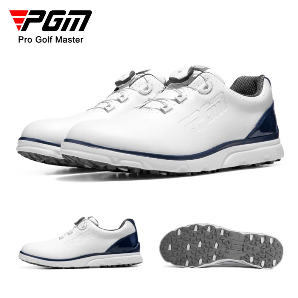 

PGM Golf Men's Shoes Knob Shoelaces Anti-slip Waterproof Golfer Sports Shoes Quick Lacing Golf Sneakers Golfing Footwear XZ261