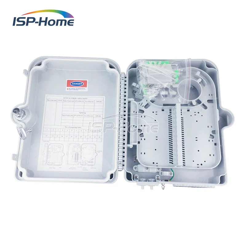 

10pcs/Carton 24 port FTTH Fiber Optic Termination Box SC/LC adapter installation or Drop Cable Distribution Box