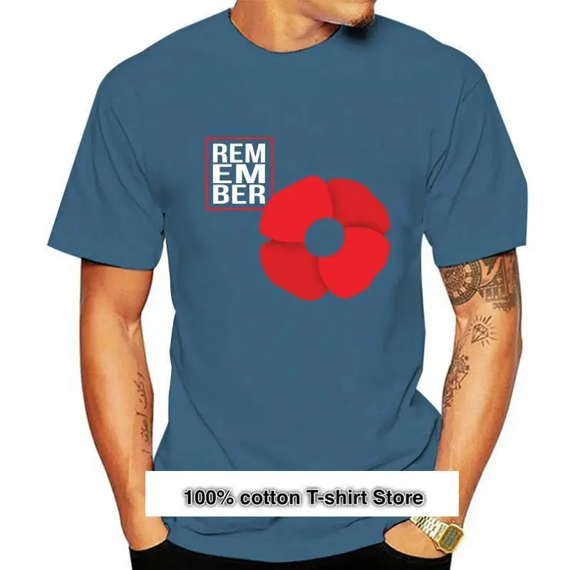 

Camiseta del día de recuerdo, flor de amapola, camisetas del Día del Armisticio