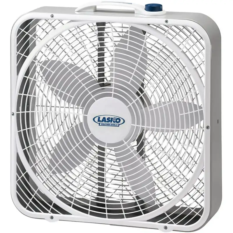 

20" Weather-Shield Performance Box Fan in Gray/White