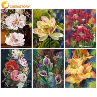 chenistory classic paint by numbers hand painting pictures by numbers flowers coloring by numbers home decoration gift