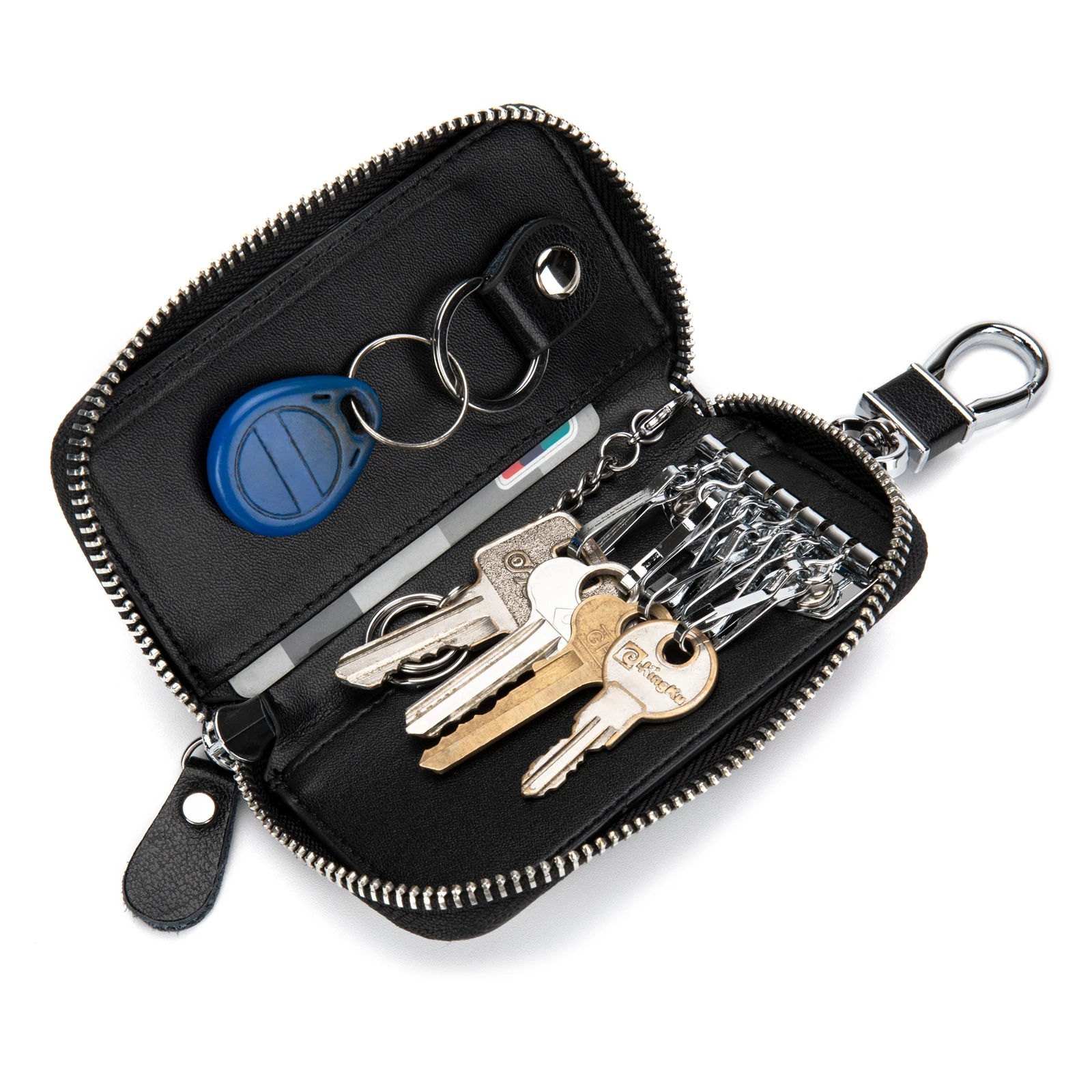 Мужские и женские кожаные чехлы для ключей премиум-класса чехол кошелек на