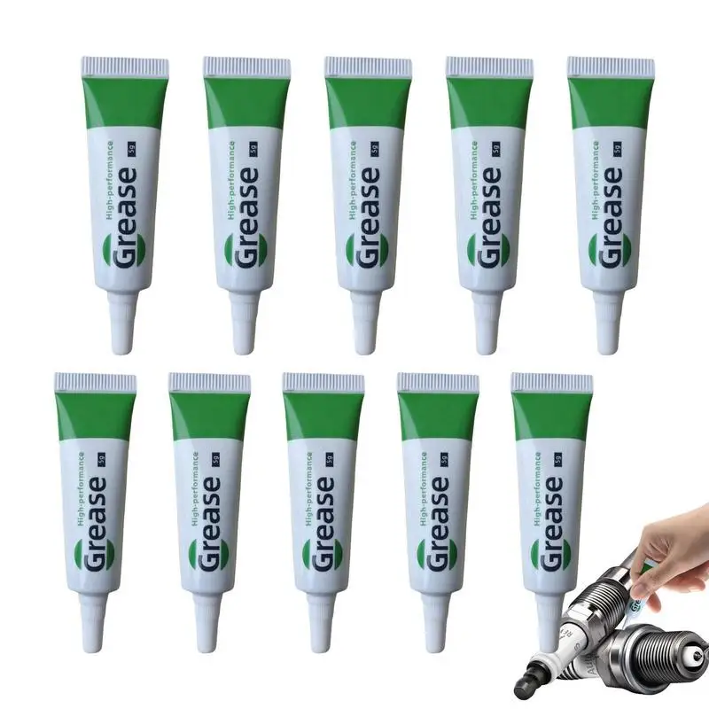 

Car Silicone Grease 10 Pcs Insulating Grease For Spark Plugs Dielectric Grease For Electrical Connectors Spark Plug Grease Brake