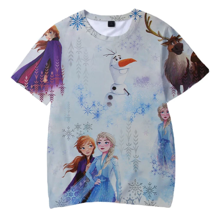

Disney Princess Elsa 3D T Shirt Kids Boy Girl Birthtay T Shirt Gift
