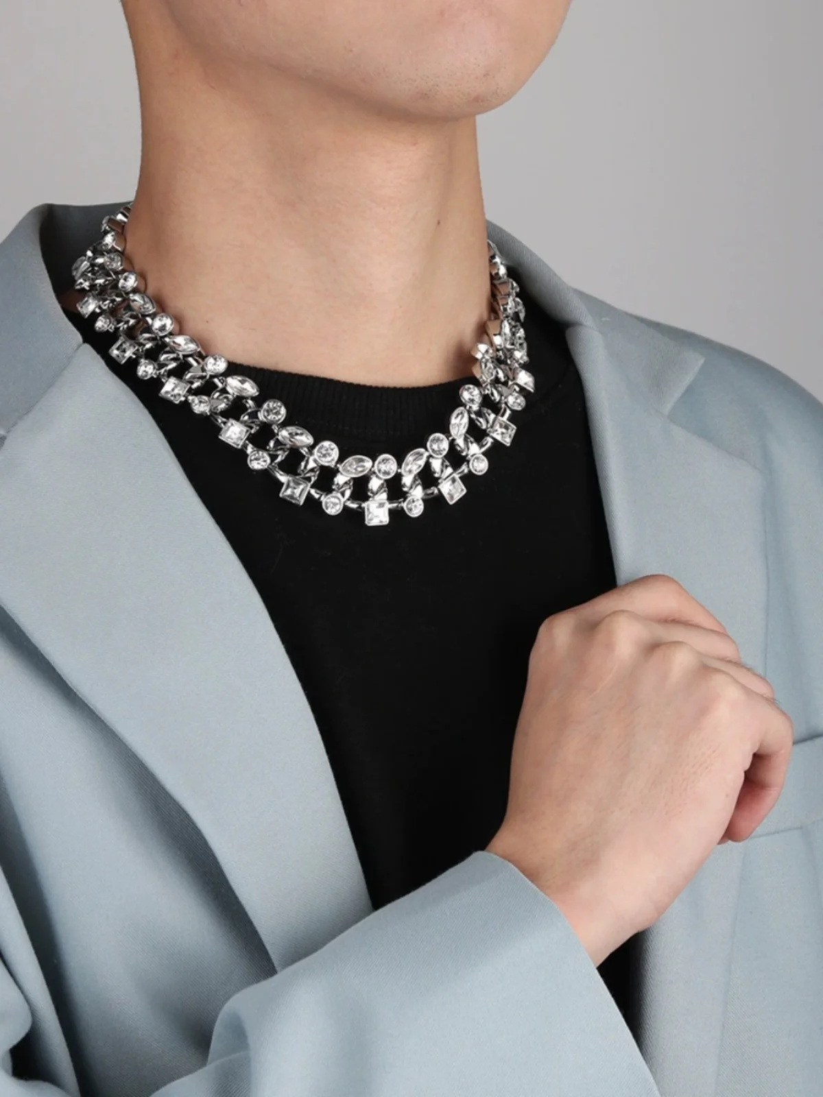 Оригинальный дизайн легкий роскошный в стиле хип-хоп разноцветное ожерелье для