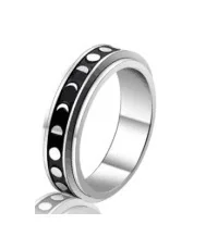 Anxiety Ring Figet Spinner Rings For Women & Men Stainless Steel Rotate Freely Spinning Anti Stress Accessories Jewelry Gifts