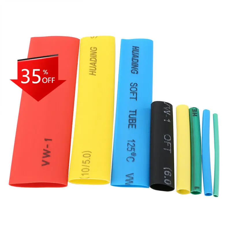 

400X Heat Shrink Tubing Insulation Shrinkable Tube 2:1 Wire Cable Sleeve Kit Hot