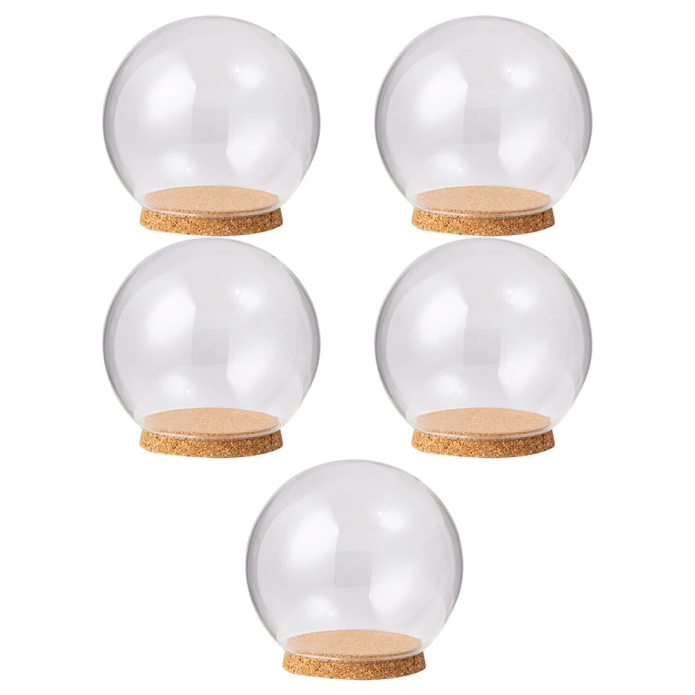 

Dome Cover Flower Cake Display Mini Cloche Immortal Hood Jar Bell Withbase Globe Dessertclear Holder Box Plate Terrarium Decor
