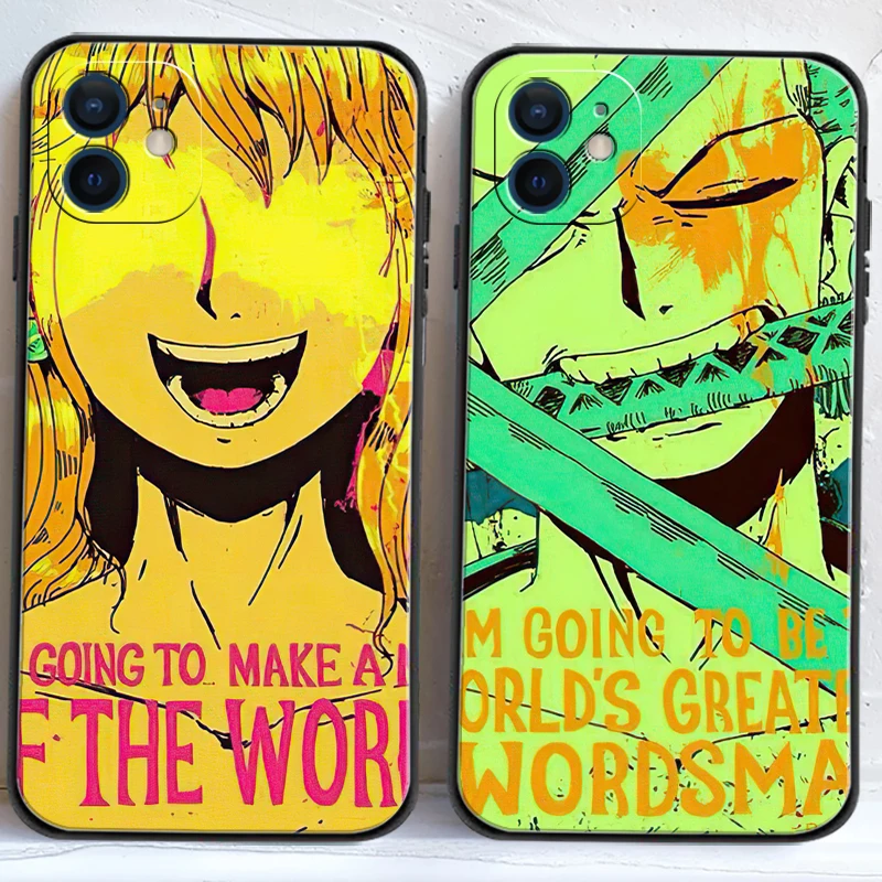 

One Piece Japanese Anime Phone Cases For iPhone 11 12 Pro MAX 6S 7 8 Plus XS MAX 12 13 Mini X XR SE 2020 Cases Carcasa Soft TPU