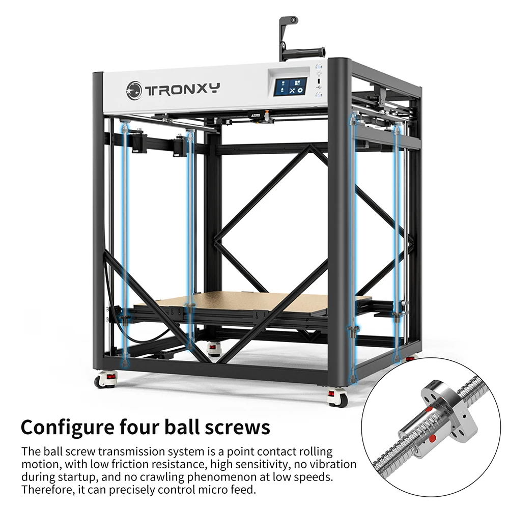 TRONXY VEHO 600 PRO-V2 3D-принтер 600*600*600 мм Размер печати Двухосевая направляющая Версия с