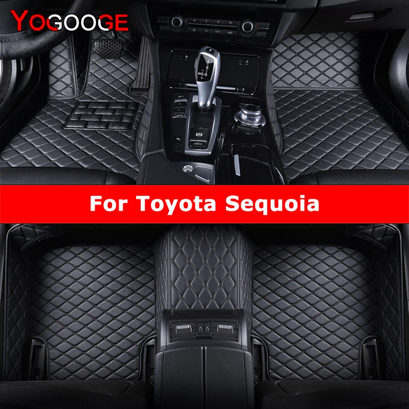 YOGOOGE пользовательские автомобильные коврики для Toyota Sequoia авто ковры аксессуары