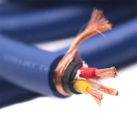 1m 2m 10m 15m high quality fp 3ts20 power cables cord wire occ copper power supply cable hifi power cord end ac power wire