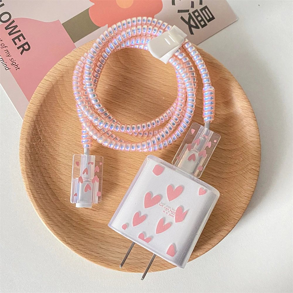 

Cute Chargers Protector For Iphone Lightweight Changeable Charger Head Protective Sleeve Portable Charging Head Protective Cover