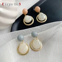 stylish and elegant oil color earrings bridal engagement banquet delicate jewelry