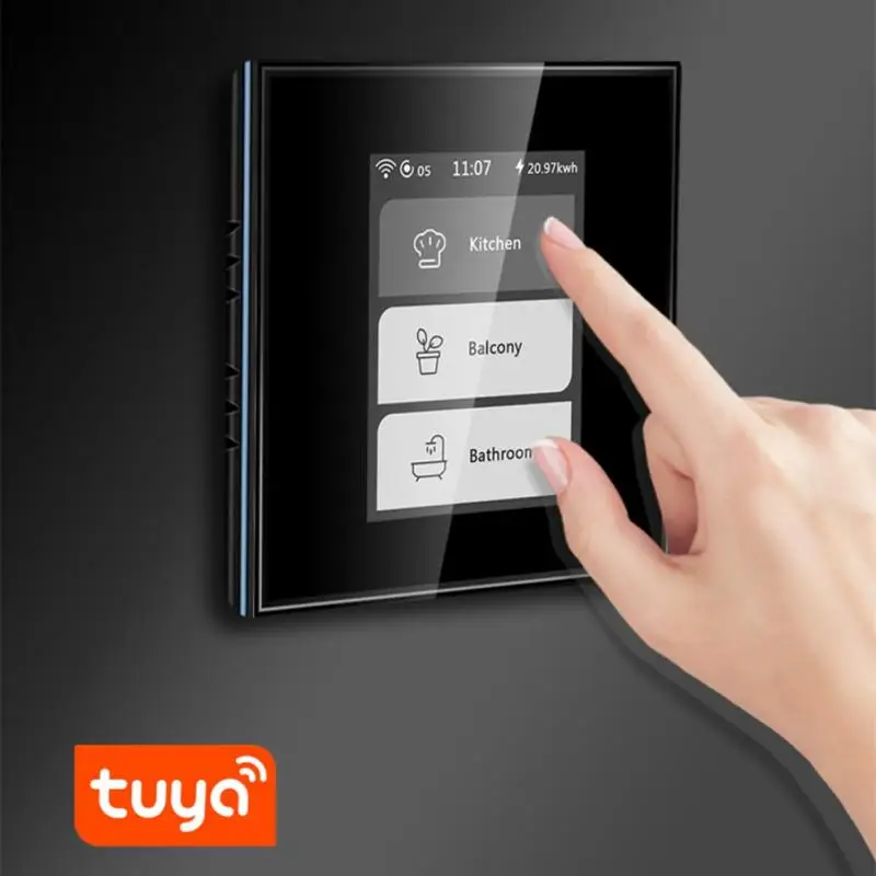 

Переключатель для штор CORUI Tuya с Wi-Fi и ЖК-дисплеем, 4 в 1, монитор энергии, 1/2/3/4 клавиши, умный дом, помощник Alexa Google Home