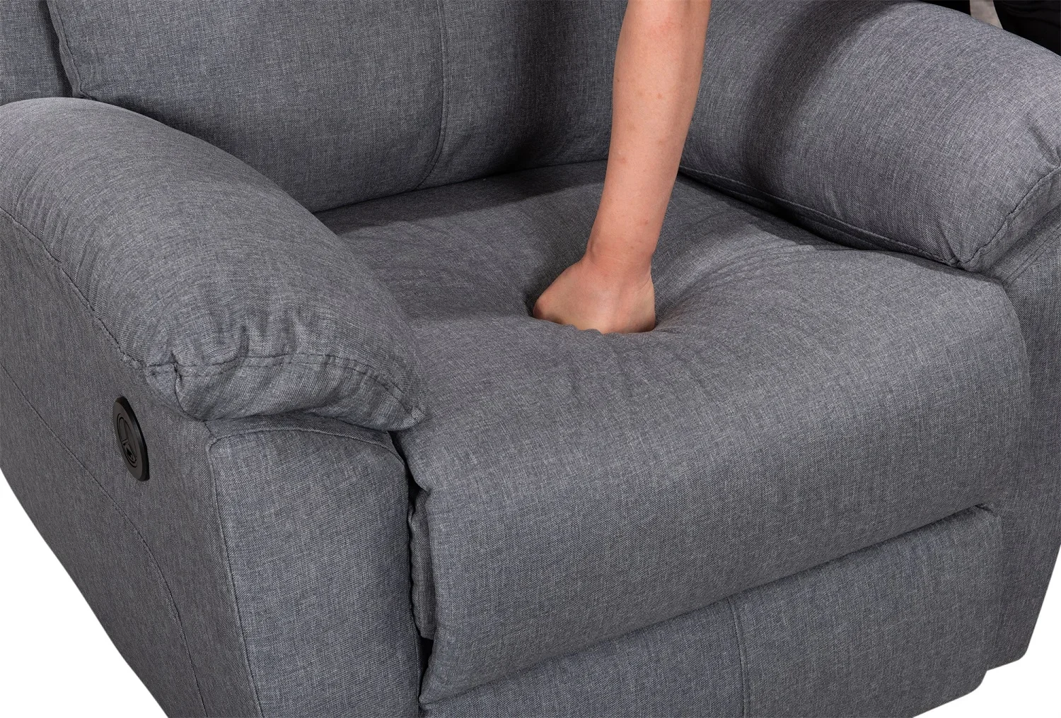 Большой объем продаж диван с откидной спинкой из синтетической кожи L-образной