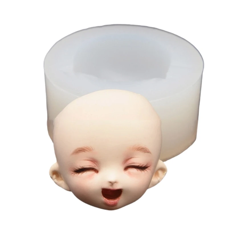 

3D силиконовая форма для торта, помадка, Сахарная паста, сделай сам, форма для головы, форма для лица, форма для выпечки, кухонные аксессуары 124A