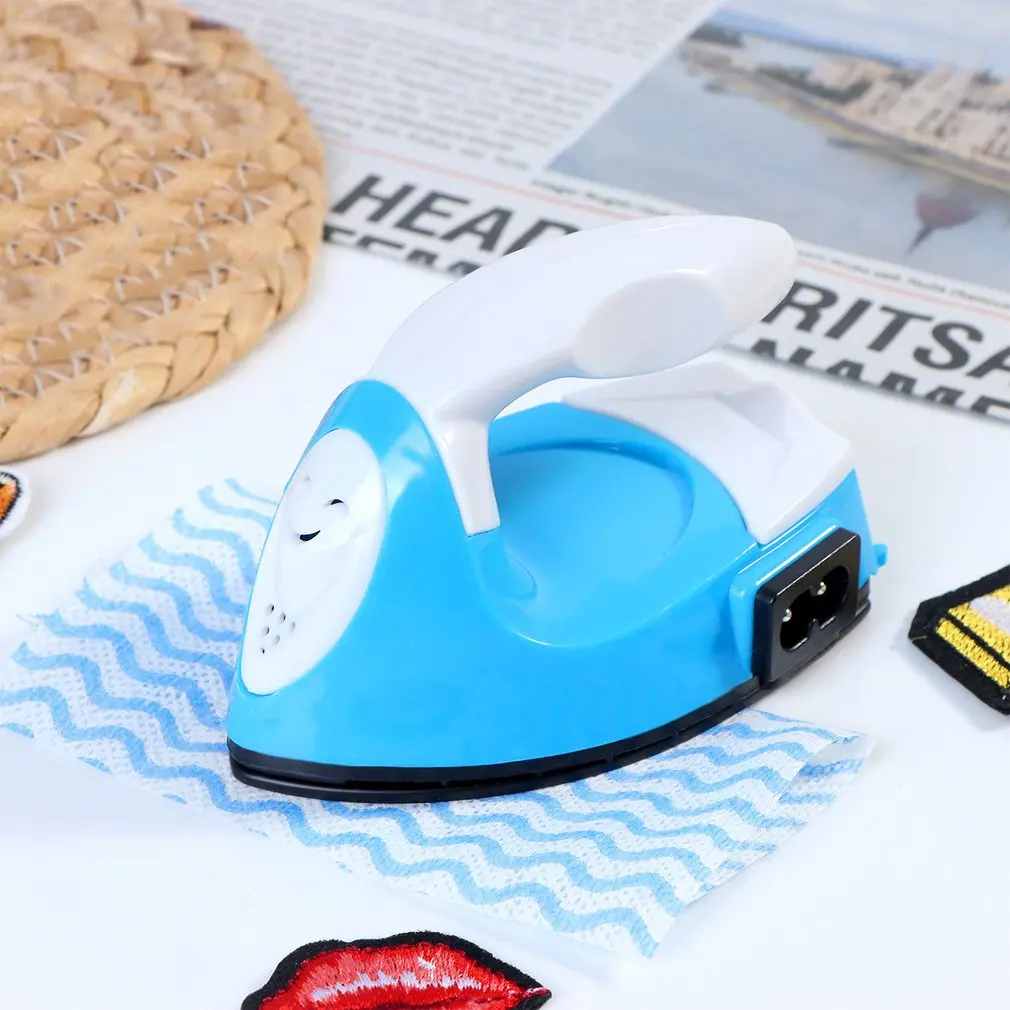 

Mini Electric Iron Portable Travel Craft Clothing Sewing Pad Electric Protection Household Cover Iron Supplies